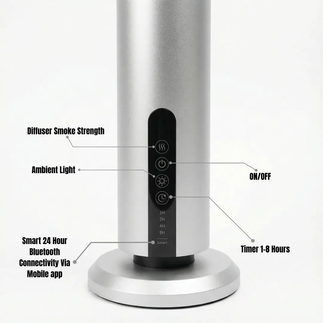 Silver -  Valere - The Ultimate Electric Oil Diffuser - SandalBloom